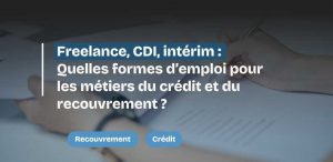 Emploi pour les métiers du crédit et du recouvrement